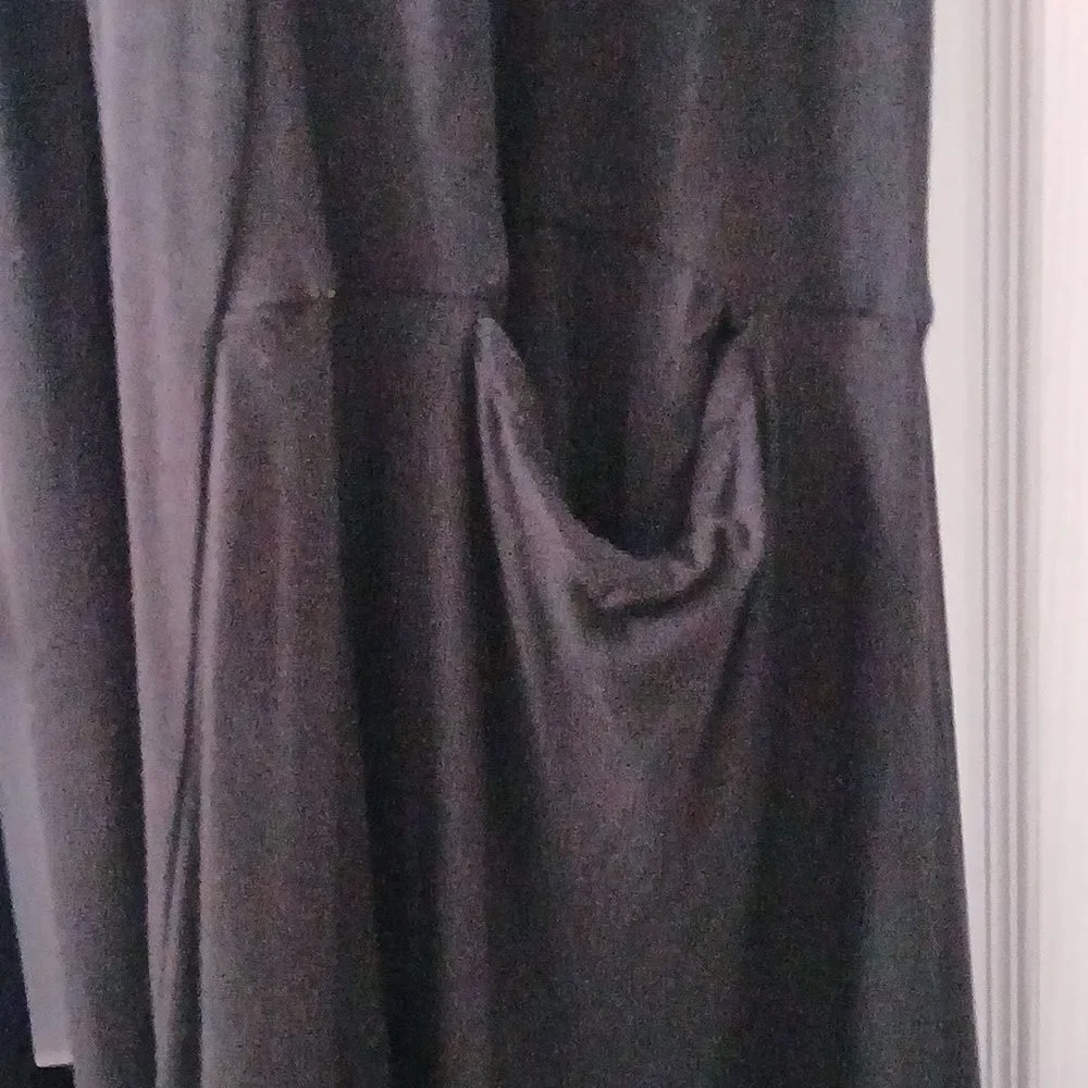 Agnes & Dora Cascade Vest Cardi Black Pockets Soft cardigan duster  Sz S NWOT
